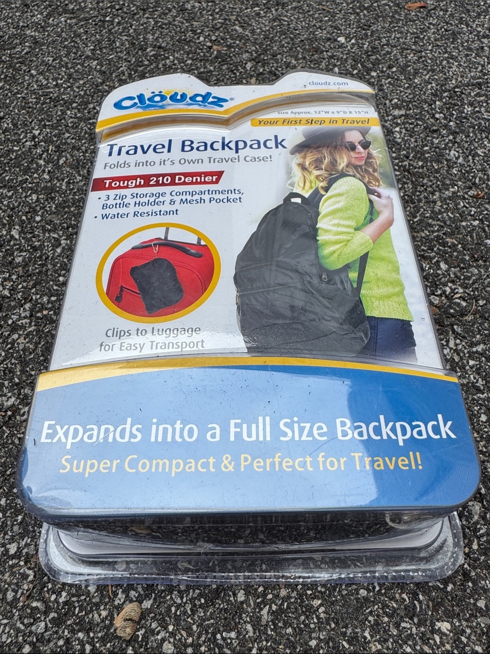 Cloudz Travel Backpack - Black